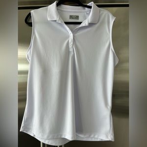Callaway Opti-Dri sleeveless golf shirt Size XL color White